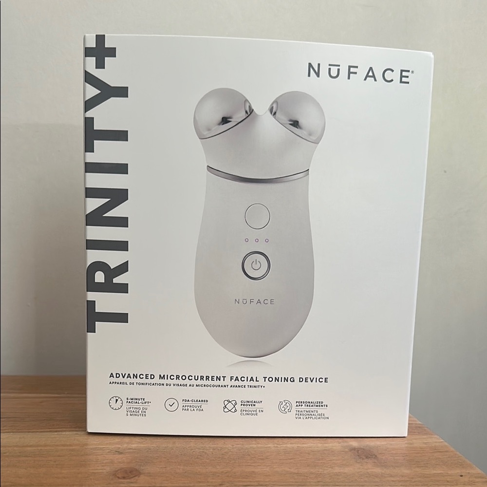 NuFace Trinity+ in Elegant Silver brand new, unopened box
